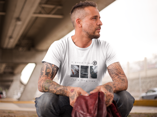 356 - A Good Time for a Long Time - Vintage Vices - T Shirt