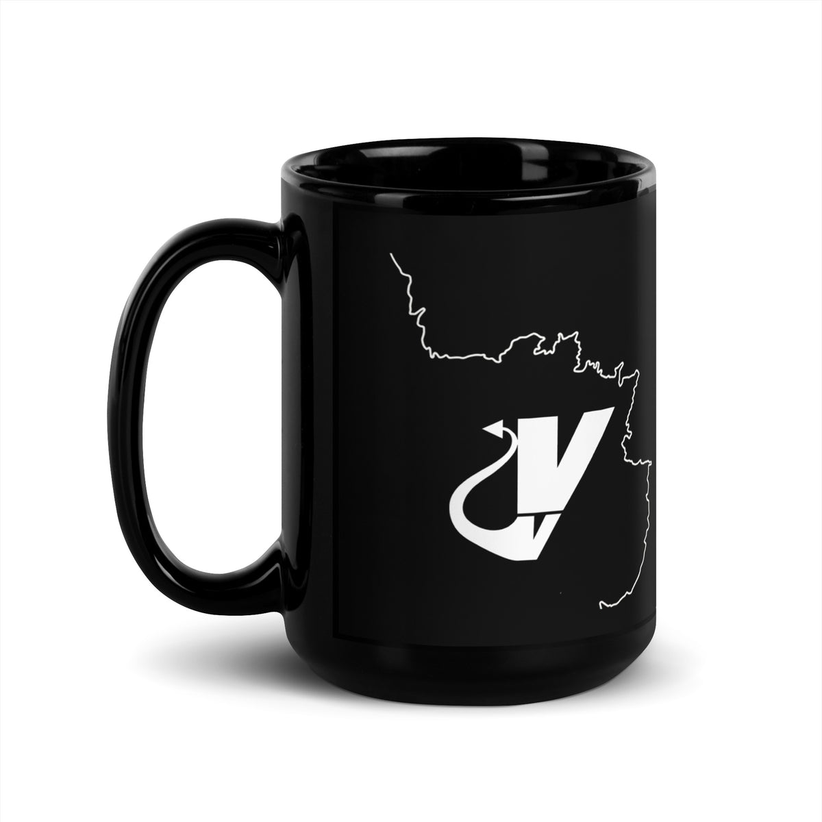 Front view of The Targa Mug by Vintage Vices, featuring Targa event graphic

