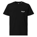Front view of The Lufts Classic Logo T-Shirt Dark in black by Vintage Vices