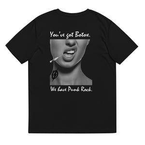 Back view of The Outlaws Botox T-Shirt in black by Vintage Vices