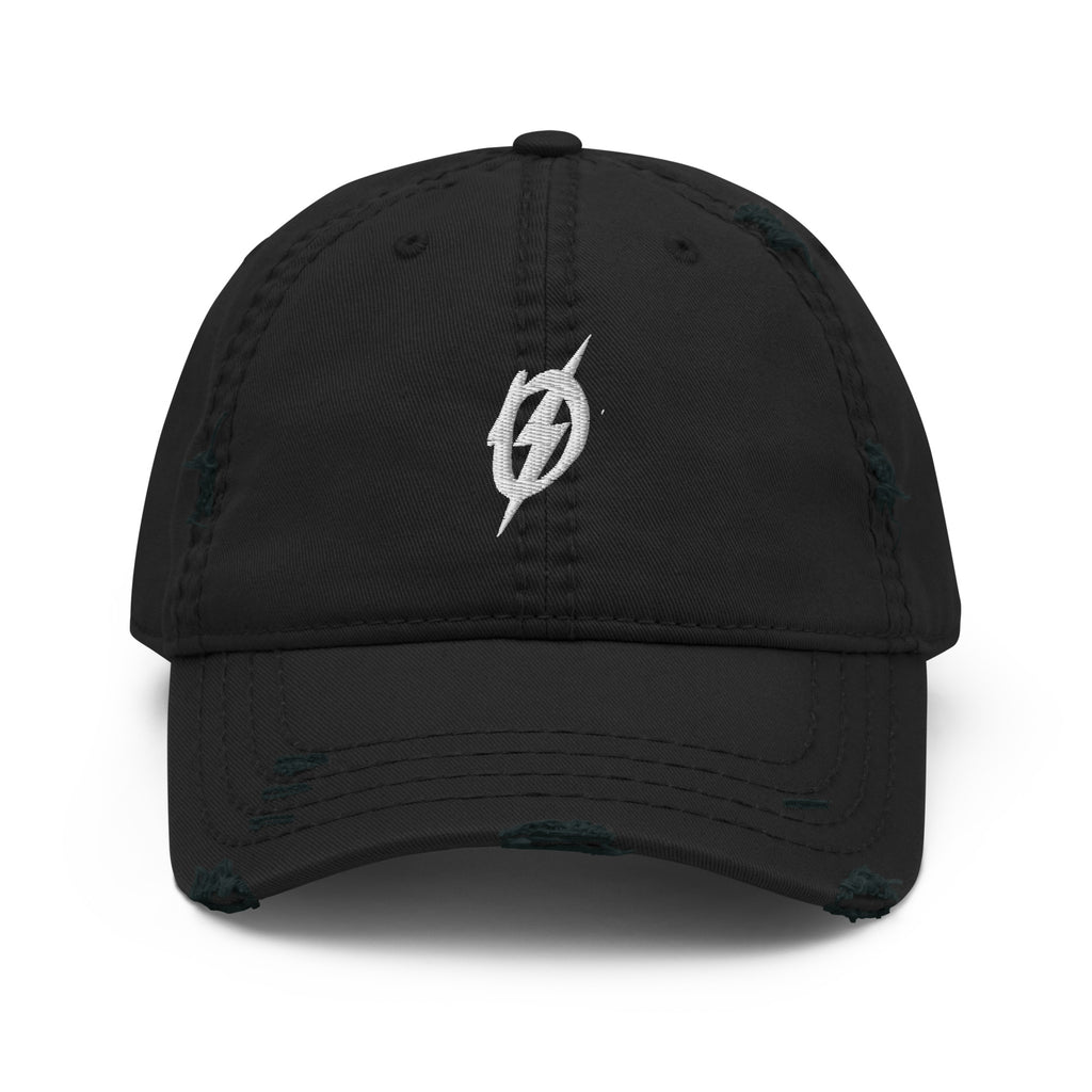 Front view of The Outlaws Classic Logo Hat in black by Vintage Vices