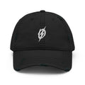 Front view of The Outlaws Classic Logo Hat in black by Vintage Vices