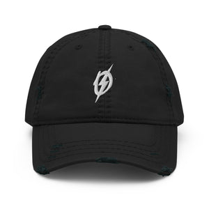 Front view of The Outlaws Classic Logo Hat in black by Vintage Vices