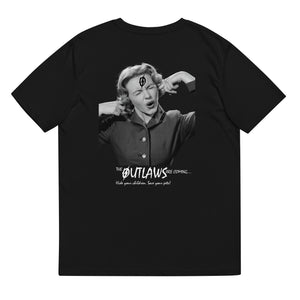 Back view of The Outlaws Scream 2 T-Shirt in black by Vintage Vices