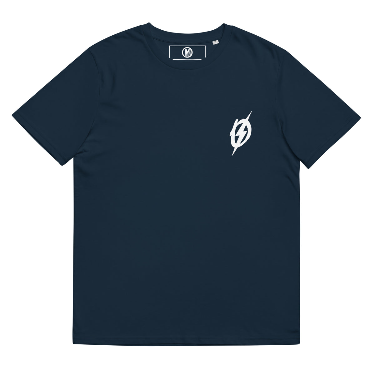 Front view of The Outlaws Scream 2 T-Shirt in French navy by Vintage Vices