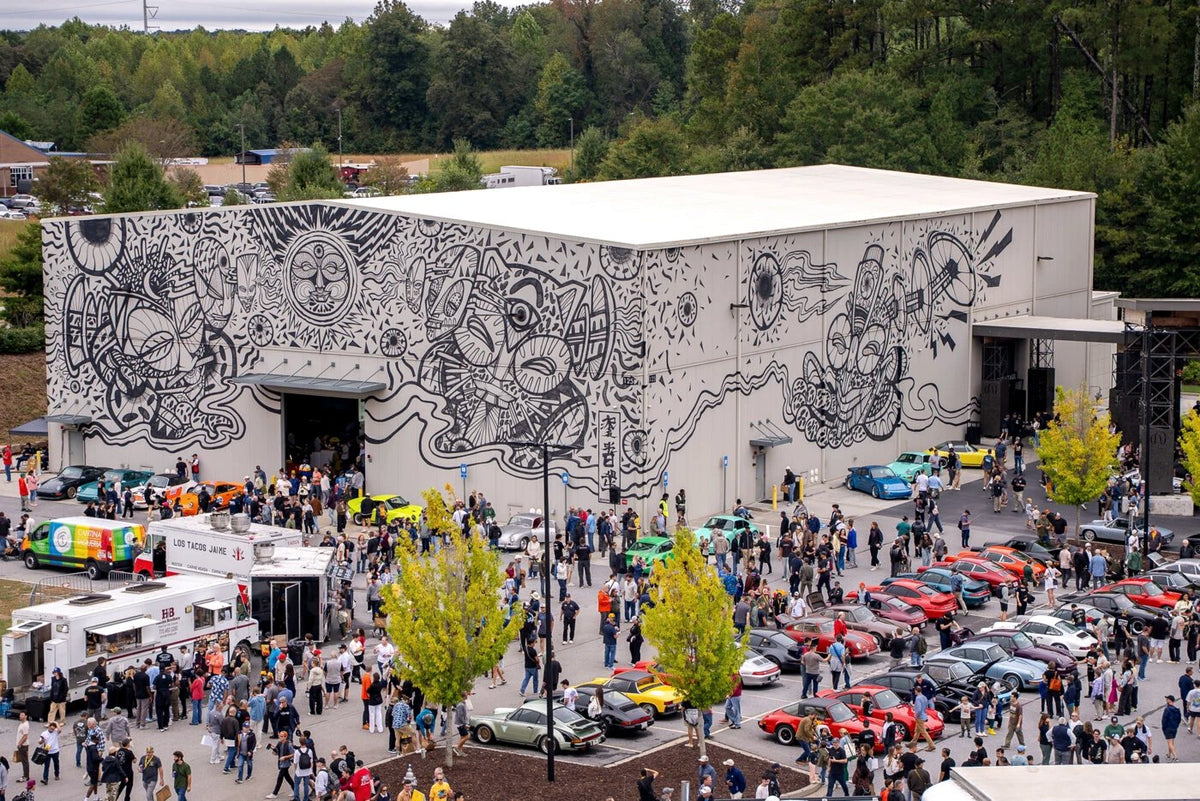 The show lot from above